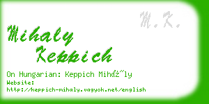 mihaly keppich business card